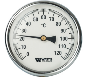 Термометр биметаллический с погружной гильзой 100 мм F+R801(T) 100100 Watts 10006076(03.03.100) в Саратове 1