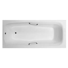 Чугунная ванна Aqualux ЧА18080 180х80 см с ручками, с ножками в Саратове 1