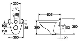 Унитаз подвесной Gustavsberg Logic 5693 56939901 с сиденьем в Саратове 2