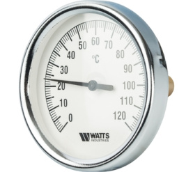 Термометр биметаллический с погружной гильзой 80 мм, штуц F+R801(T) 8050 Watts 10005931(03.02.040) в Саратове 0